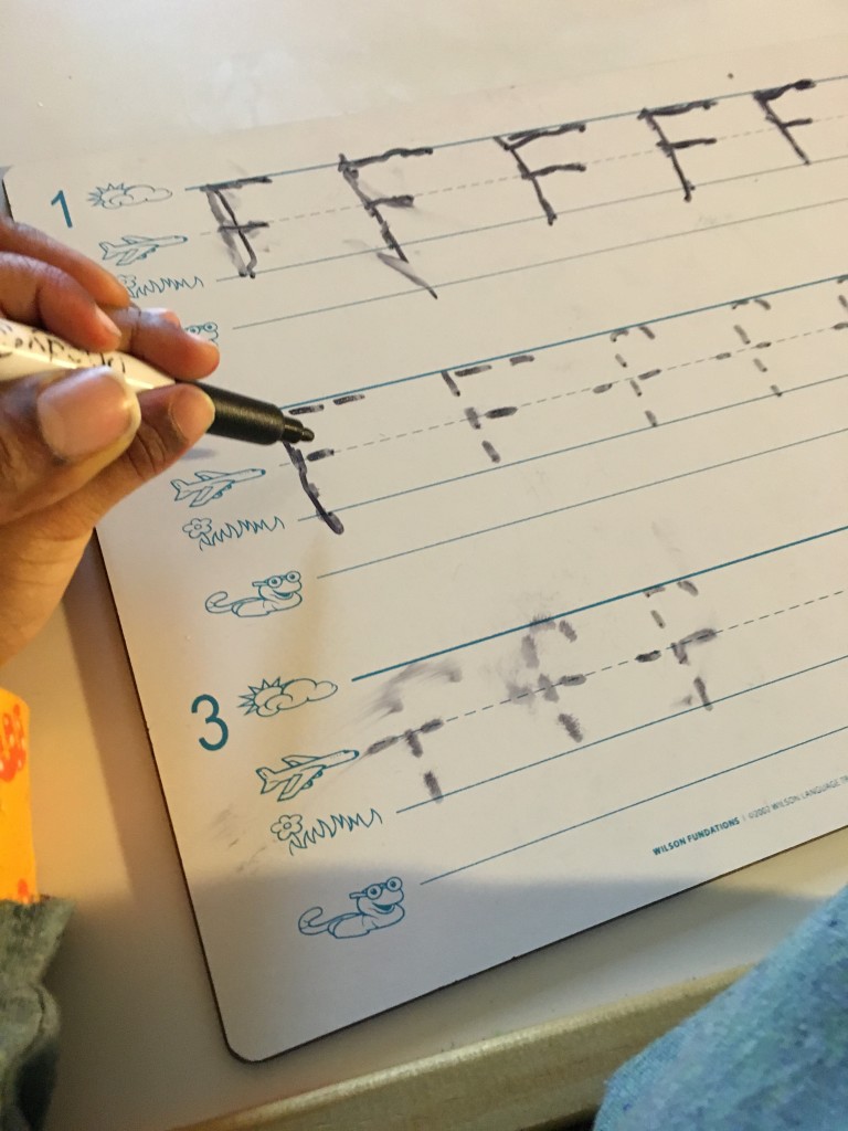 toddler writing excercise
